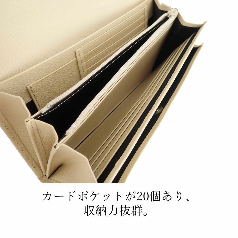 濱野皮革工藝 HAMANO】皇室御用達 グレースウォレット エル 本革