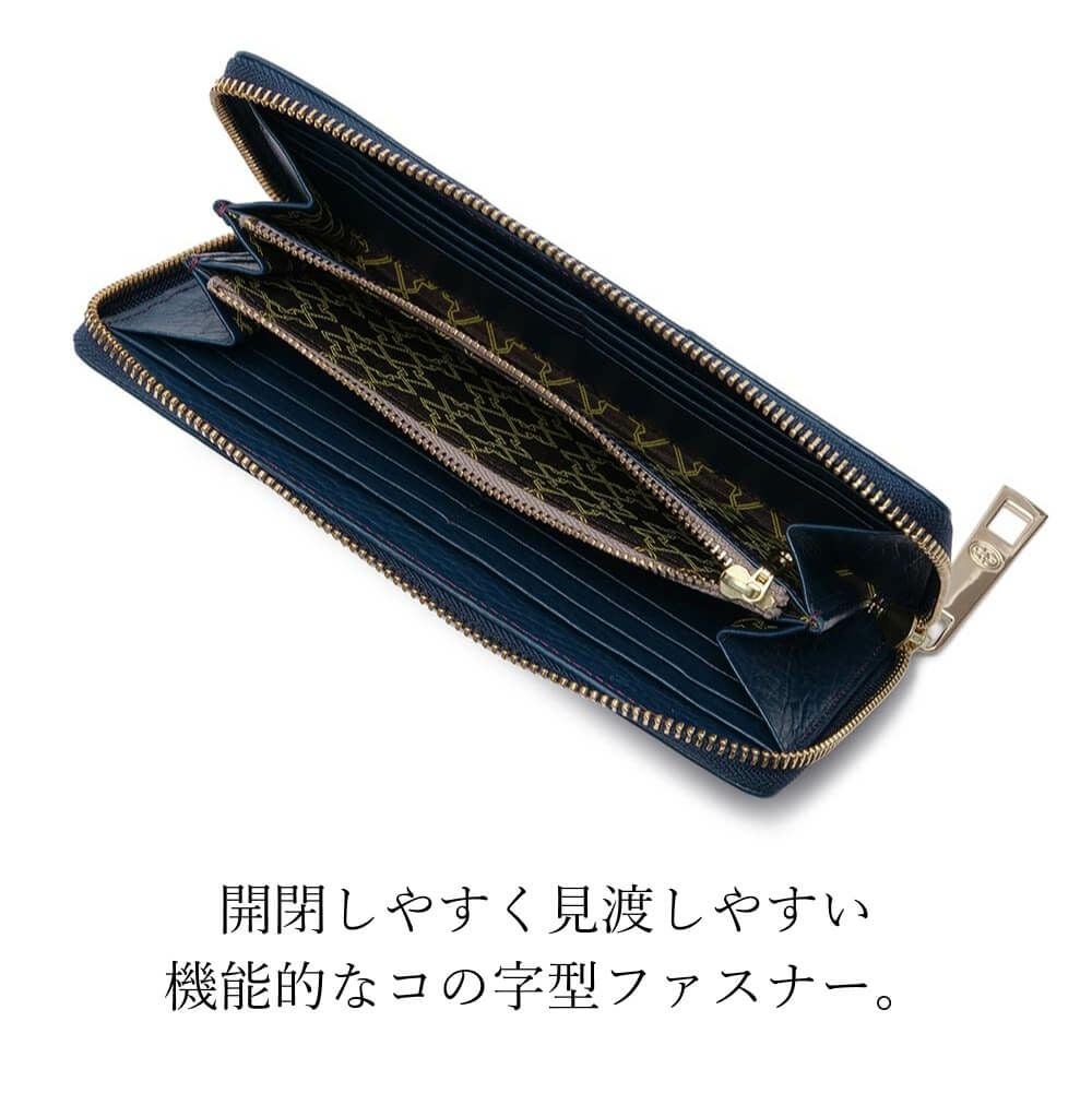 フィオーレ ロングウォレット フラップ長財布　濱野皮革工藝 　現品のみ 濱野皮革工藝 フィオーレ ロング ウォレット 長財布 銀座大和屋 HAMANO