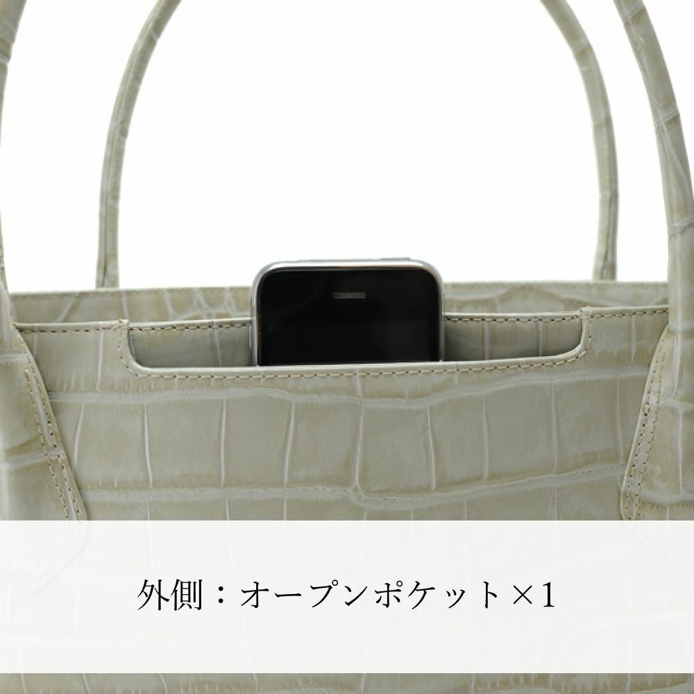 濱野皮革工藝 HAMANO】皇室御用達 クロコ デュプレトート A4収納