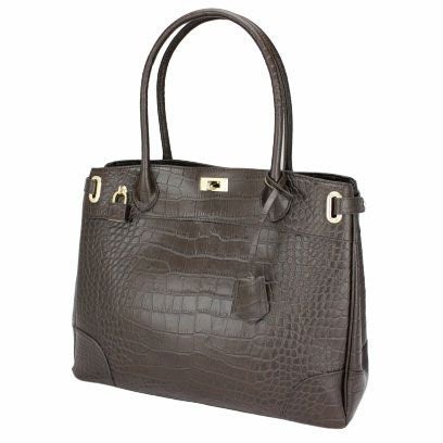 ♡新品♡HAMANO クロコ型 クラッシー アーバン グレー　トートバッグ 濱野皮革工藝 HAMANO】皇室御用達 クロコ クラッシーアーバン