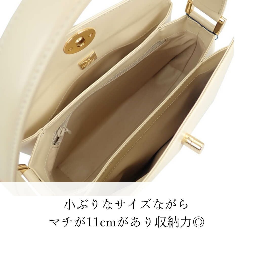 濱野皮革工藝 HAMANO】皇室御用達 コキーユ フォーマルバッグ 冠