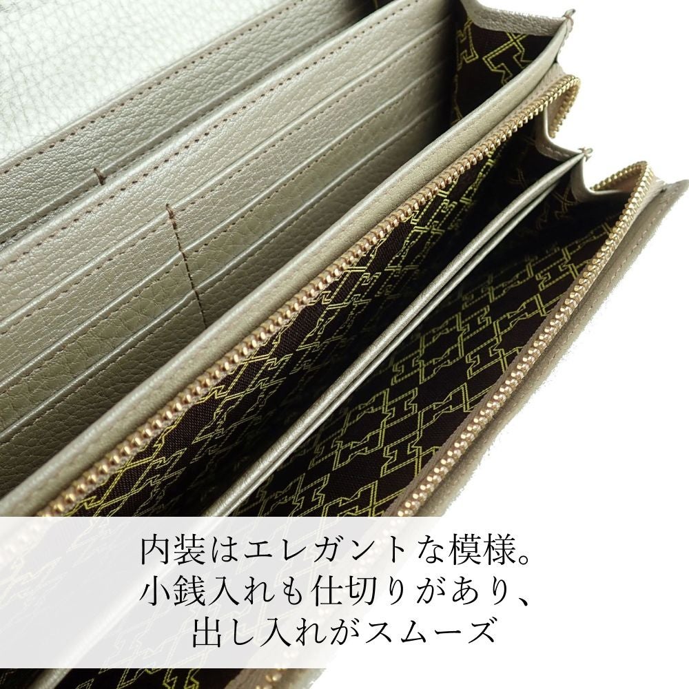 濱野皮革工藝 HAMANO】皇室御用達 フィオーレ ロングウォレット