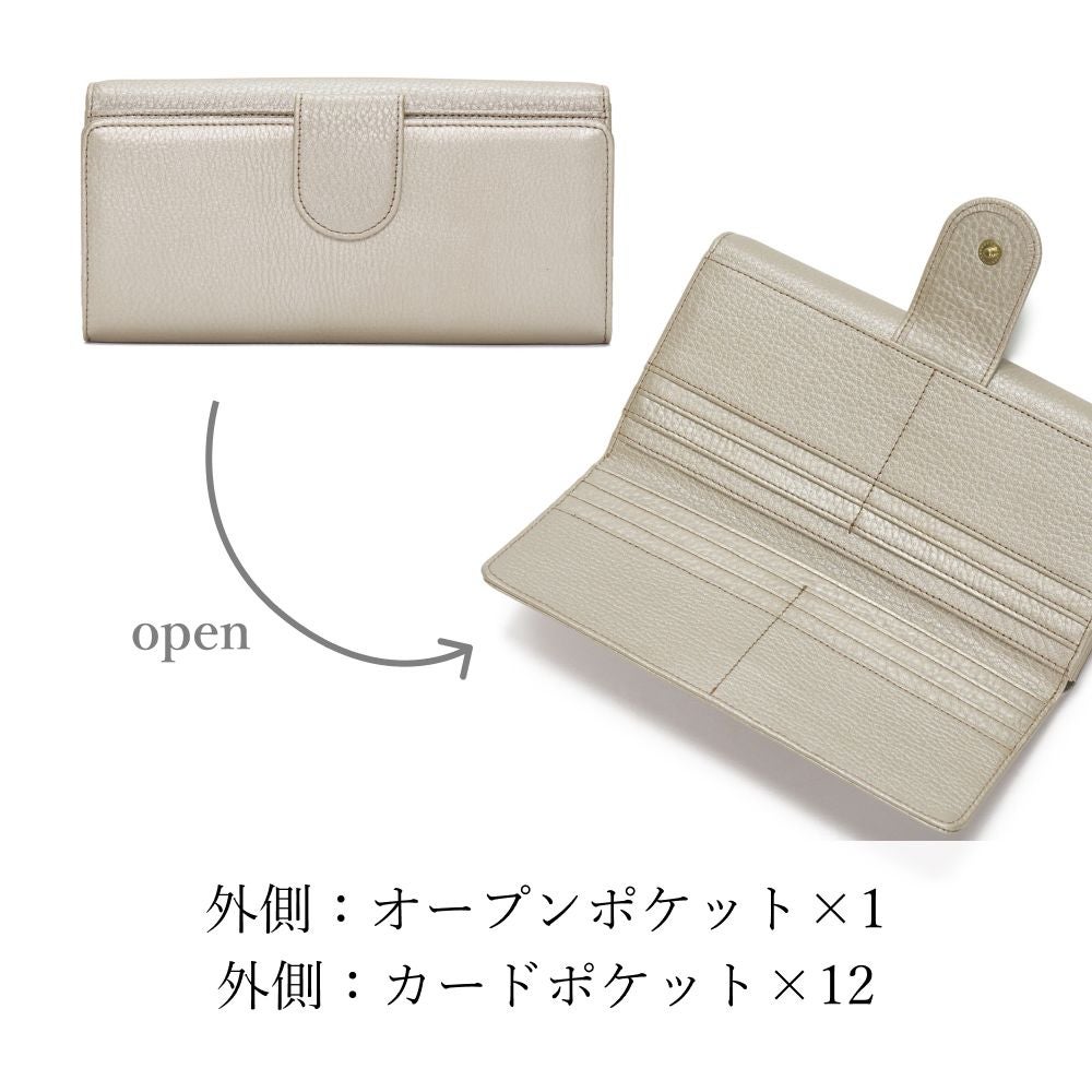 濱野皮革工藝 HAMANO】皇室御用達 フィオーレ ロングウォレット 