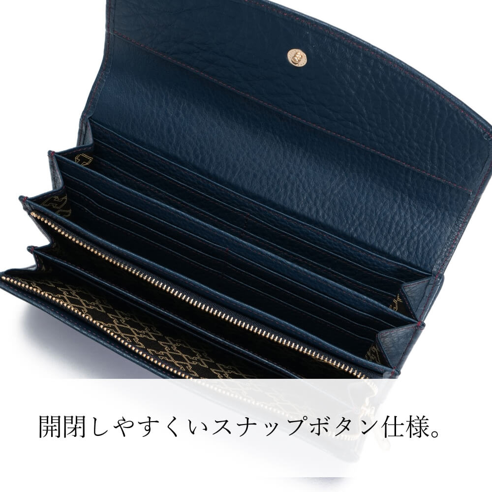 濱野皮革工藝 HAMANO】皇室御用達 フィオーレ ロングウォレット