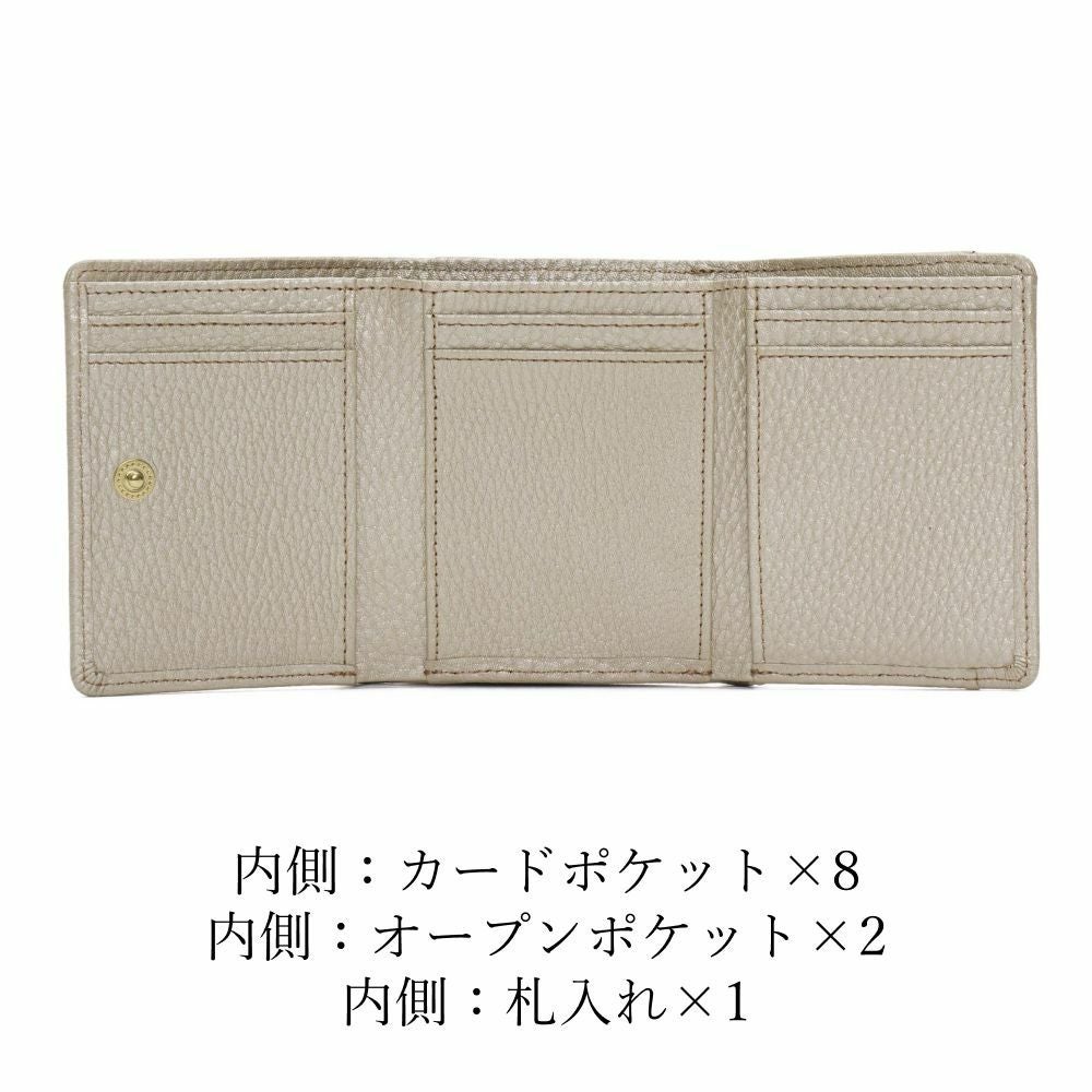 濱野皮革工藝 HAMANO】皇室御用達 フィオーレ ミニウォレット 三