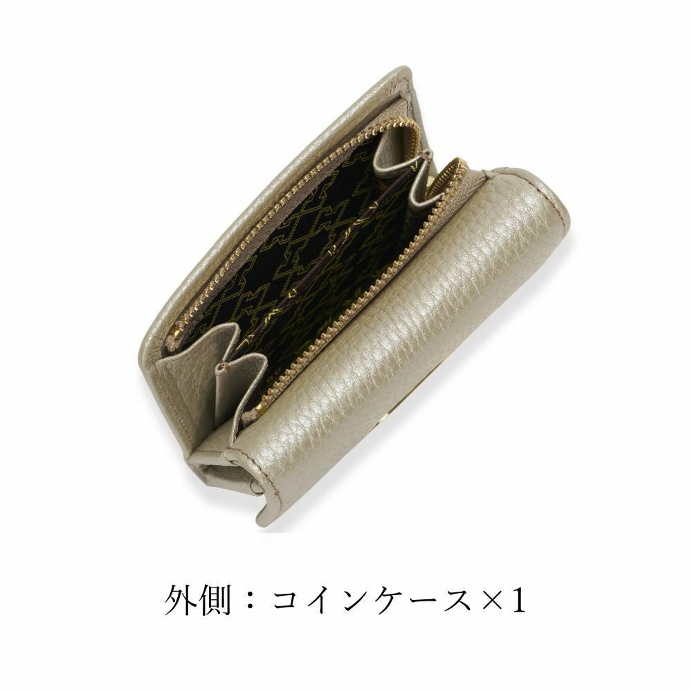 フィオーレ ミニウォレット 三つ折り財布 濱野皮革工藝 ＨＡＭＡＮＯ 現品のみ 濱野皮革工藝 HAMANO】皇室御用達 フィオーレ ミニウォレット 三