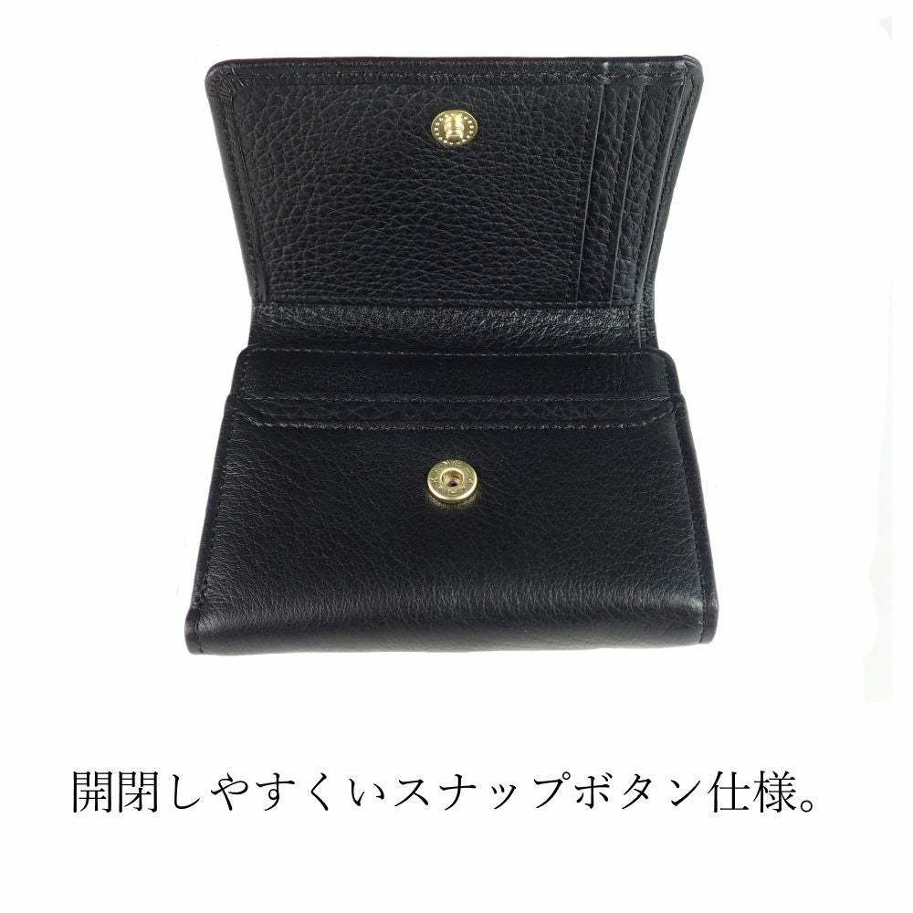 濱野皮革工藝 HAMANO】皇室御用達 フィオーレ ミニウォレット 三