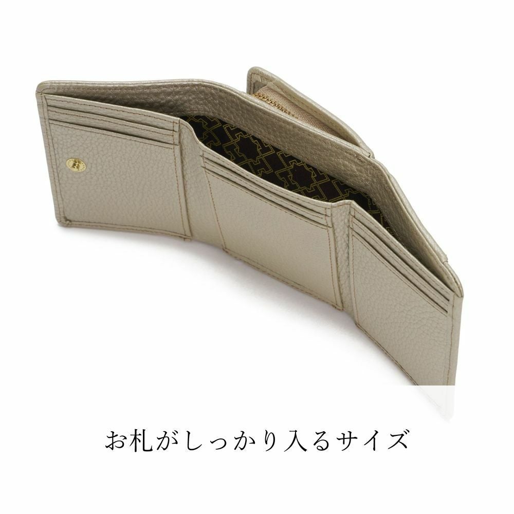 フィオーレ ミニウォレット 三つ折り財布 濱野皮革工藝 ＨＡＭＡＮＯ 現品のみ 濱野皮革工藝 HAMANO】皇室御用達 フィオーレ ミニウォレット 三