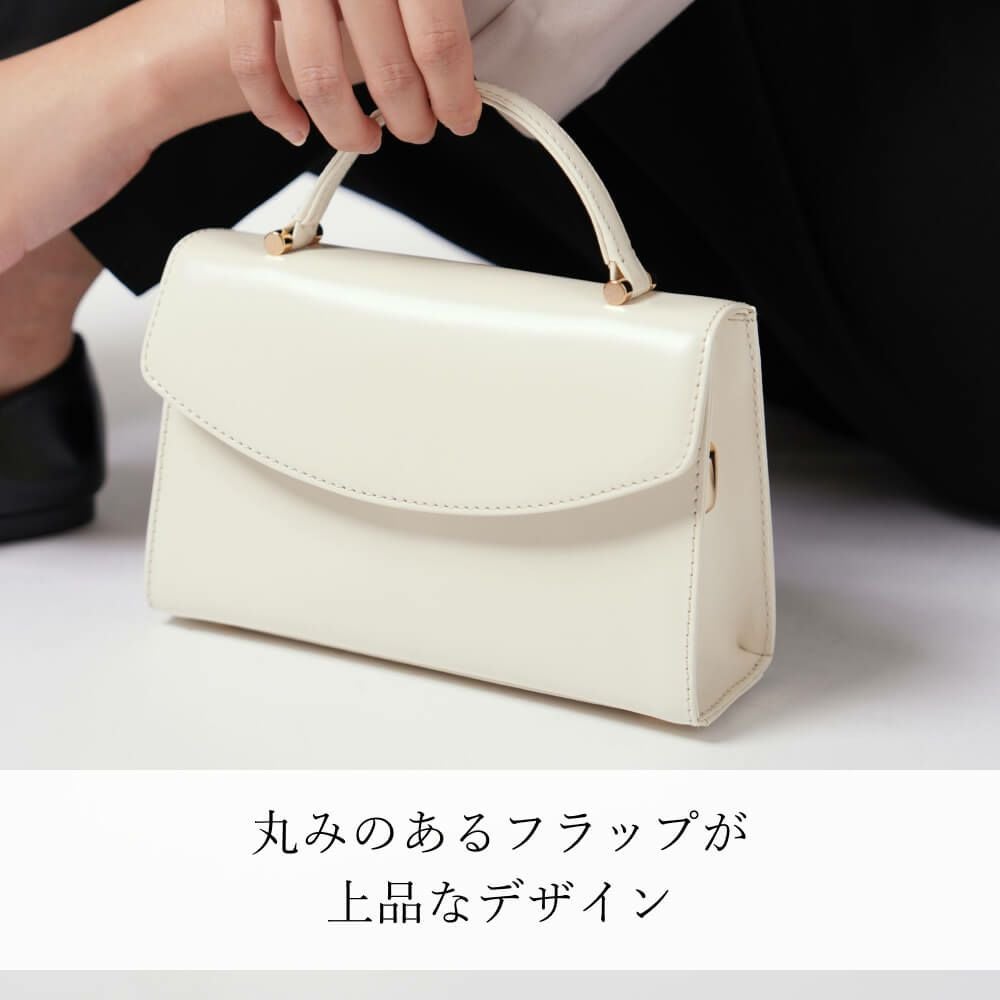 専用品傳濱野 den Hamano ホワイト 2WAY ハンドバッグ 濱野皮革工藝 HAMANO】皇室御用達 プティ・フォルム DUE 2way