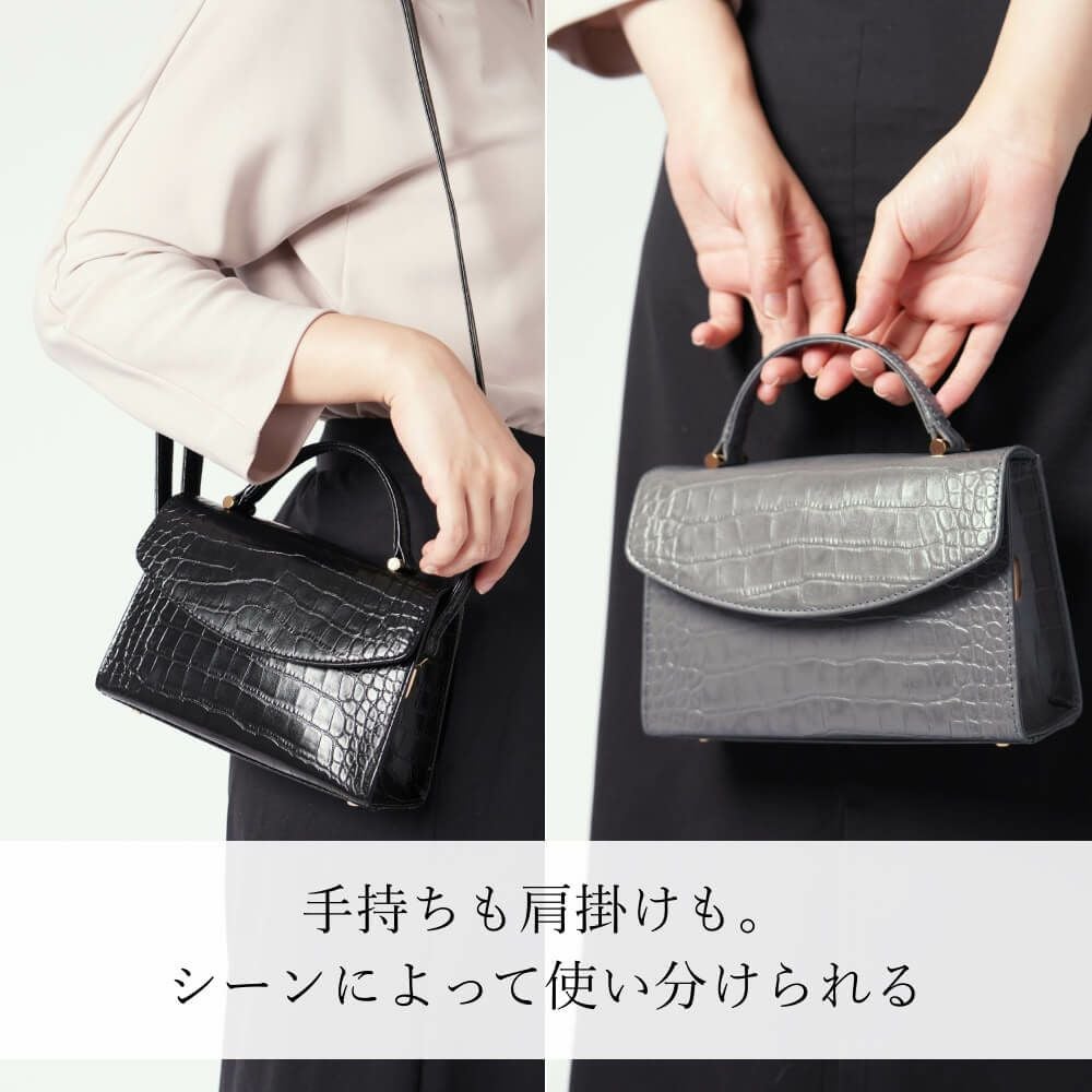 濱野皮革工藝 HAMANO】皇室御用達 プティ・フォルムクロコ DUE