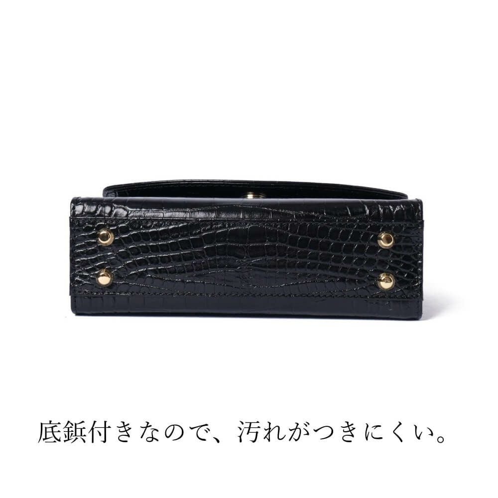 濱野皮革工藝 HAMANO】皇室御用達 プティ・フォルムクロコ DUE