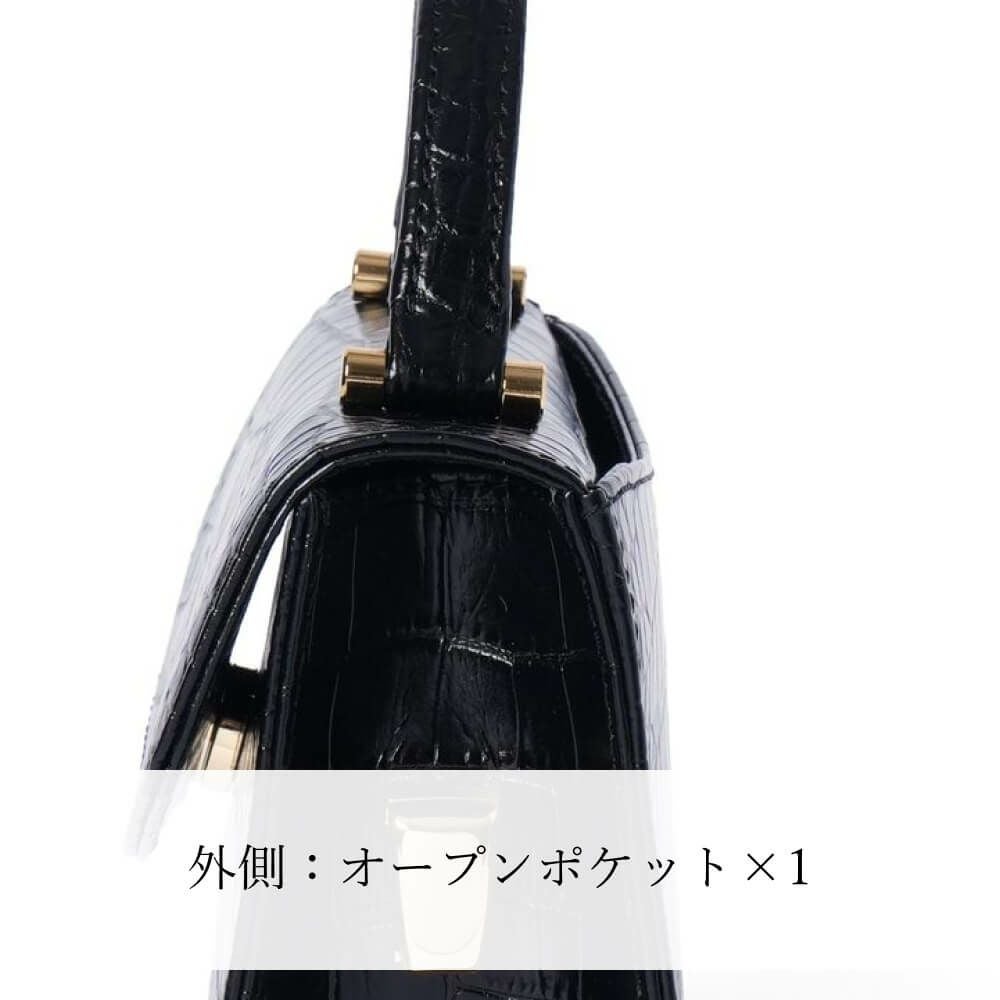 濱野皮革工藝 HAMANO】皇室御用達 プティ・フォルムクロコ DUE