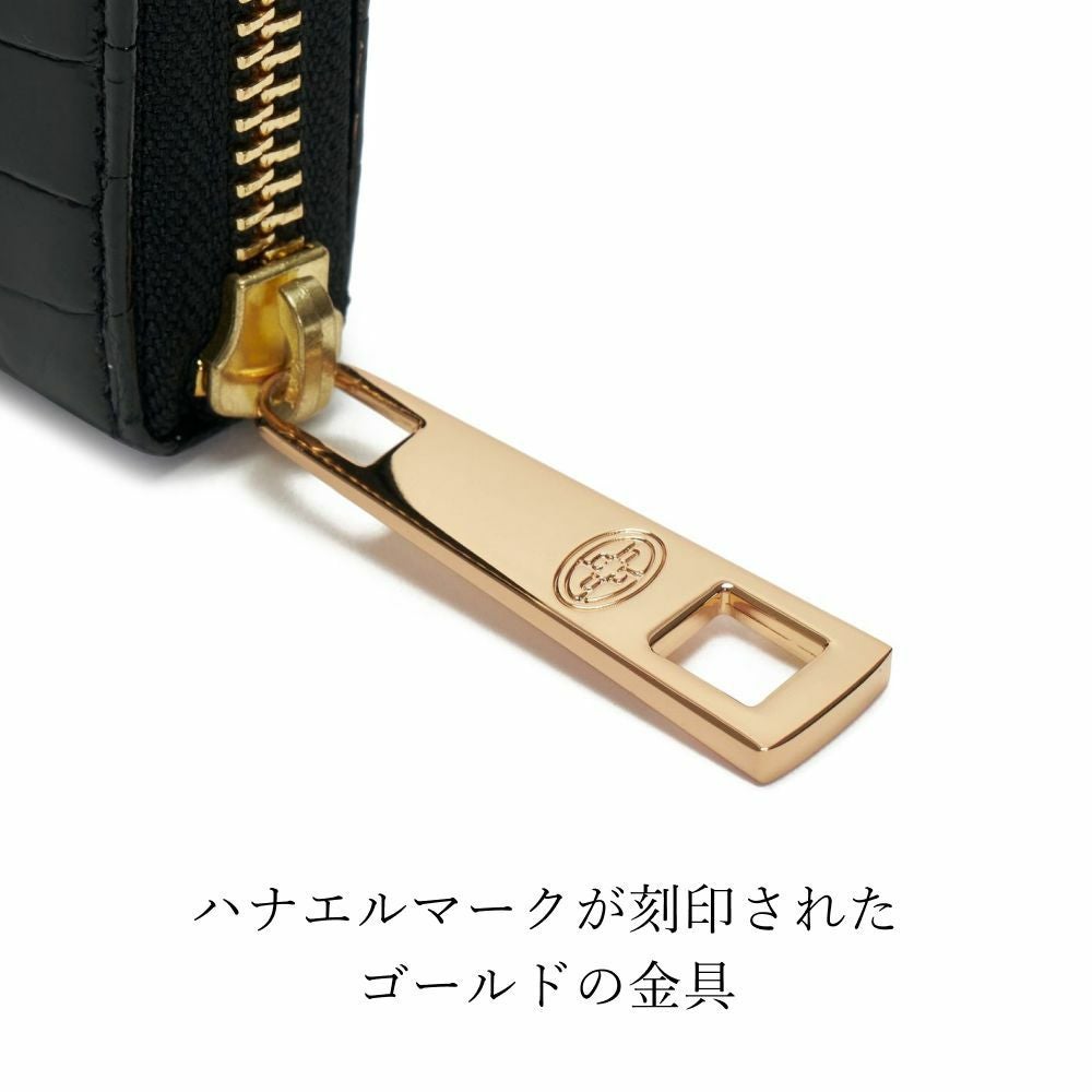 濱野皮革工藝 HAMANO】皇室御用達 クロコダイルウォレット ミニ