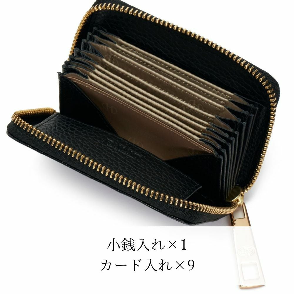濱野 ハマノ 折り財布 クロコ型押し がま口 ミニ財布 レザー ダークグレー　黒 傳濱野 【傳濱野】皇室御用達 濱野家“皮革の宝石”クロコで仕立てる 二