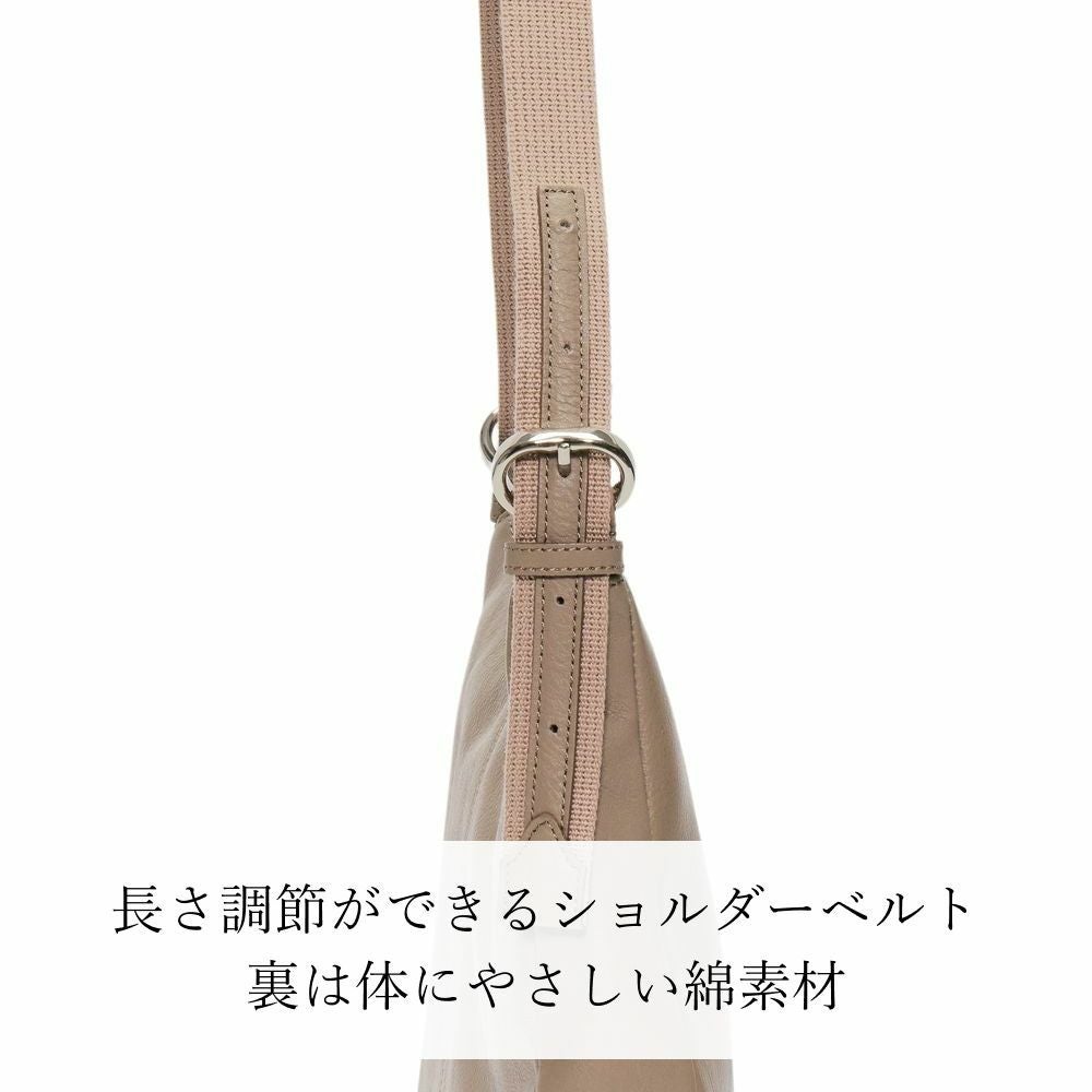 ☆濱野皮革工藝 皇室御用達 レザーショルダーバッグ 2WAY ポーチ付き レディース 本革 フロントポケット付 濱野皮革工藝 HAMANO】皇室御用達 【防水バッグ】フロットリゼ