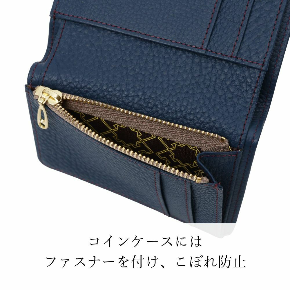 濱野皮革工藝 HAMANO】皇室御用達 ハナエル 二つ折り財布