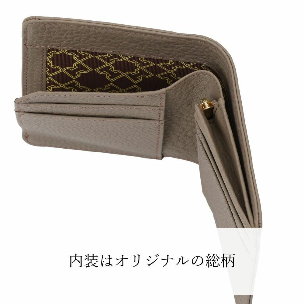 濱野皮革工藝 HAMANO】皇室御用達 ハナエル 二つ折り財布