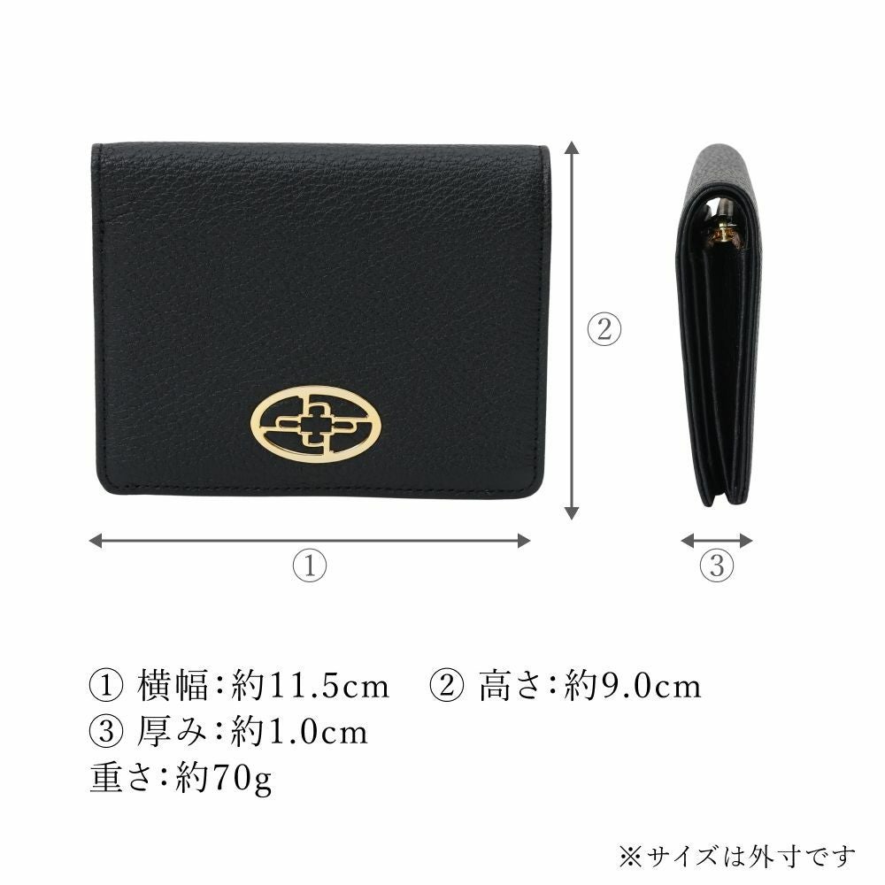 濱野皮革工藝 HAMANO】皇室御用達 ハナエル 二つ折り財布